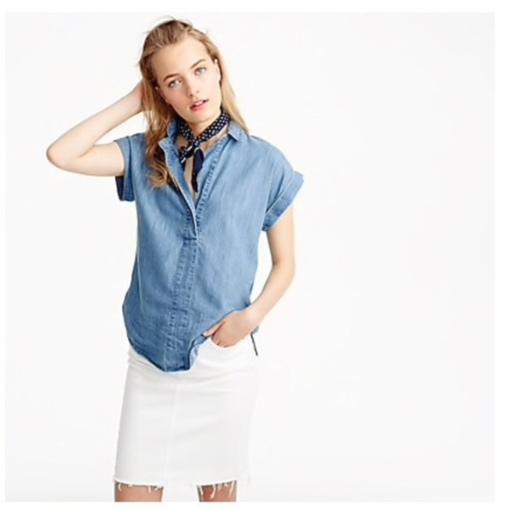 J.Crew Chambray Popover